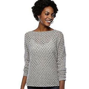 CHELSEA & THEODORE Cashmere Sweater Gray M